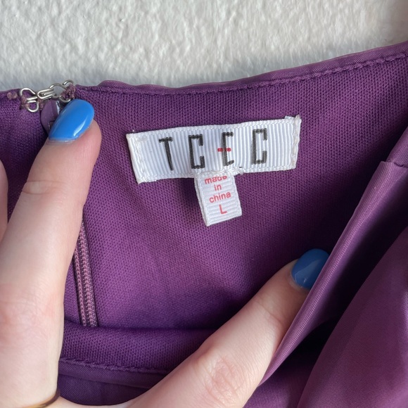 ORCHID DREAMS PUFF SLEEVE ORGANZA BABYDOLL DRESS - Picture 3 of 6